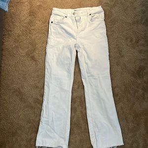 Zara white cropped jeans size 24